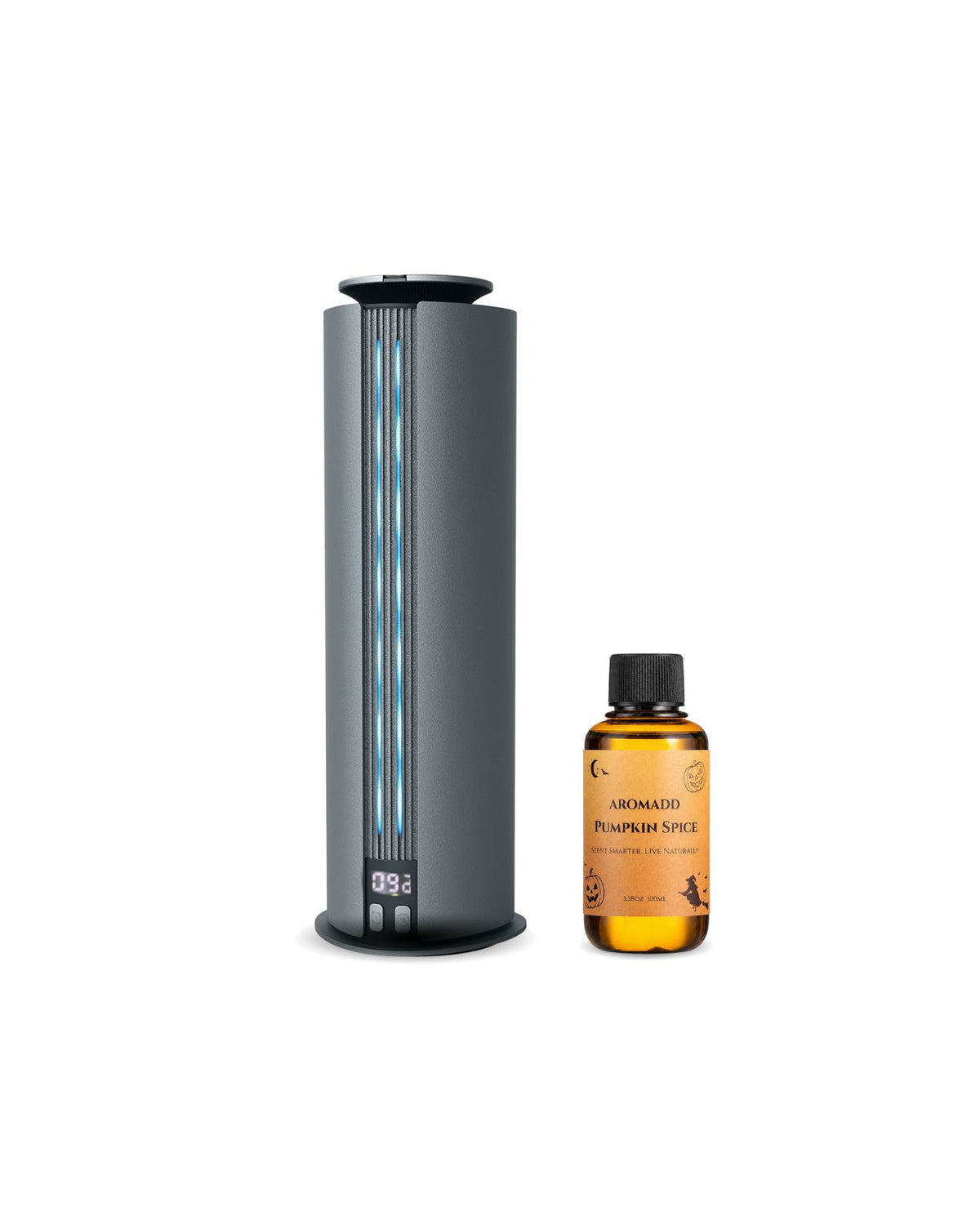 B-Air Smart Tower Diffuser - Bundle with Bergamot Coastal or Pumpkin Spice Oil