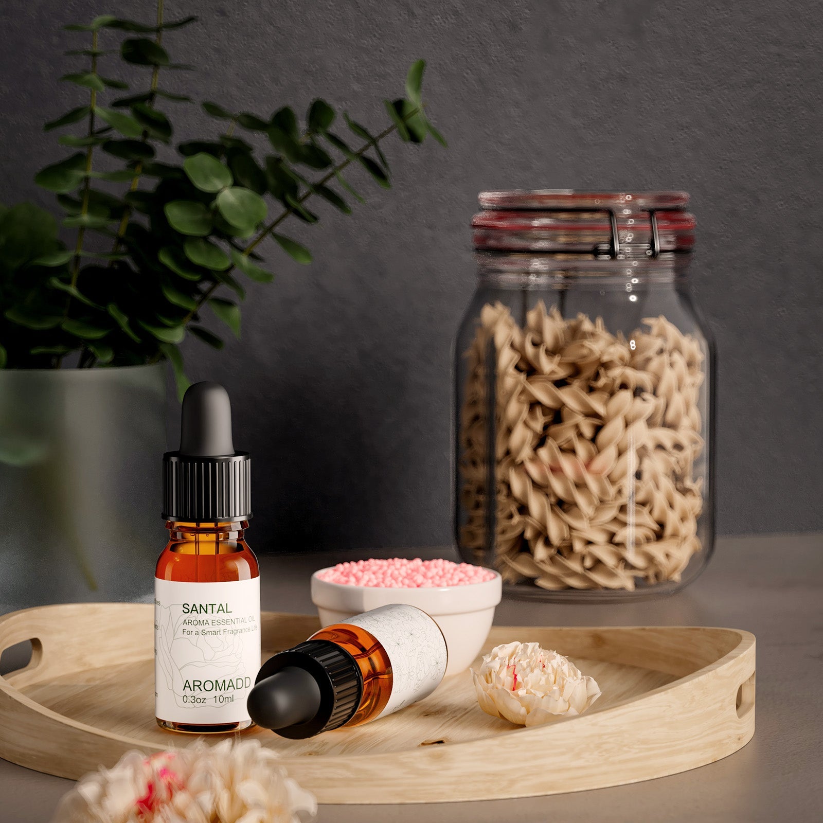 100% Pure Santal Essential Oil - 0.3 fl oz (10 mL) Glass Bottle - AromaddHome & Garden > Decor > Home Fragrances > Fragrance Oil