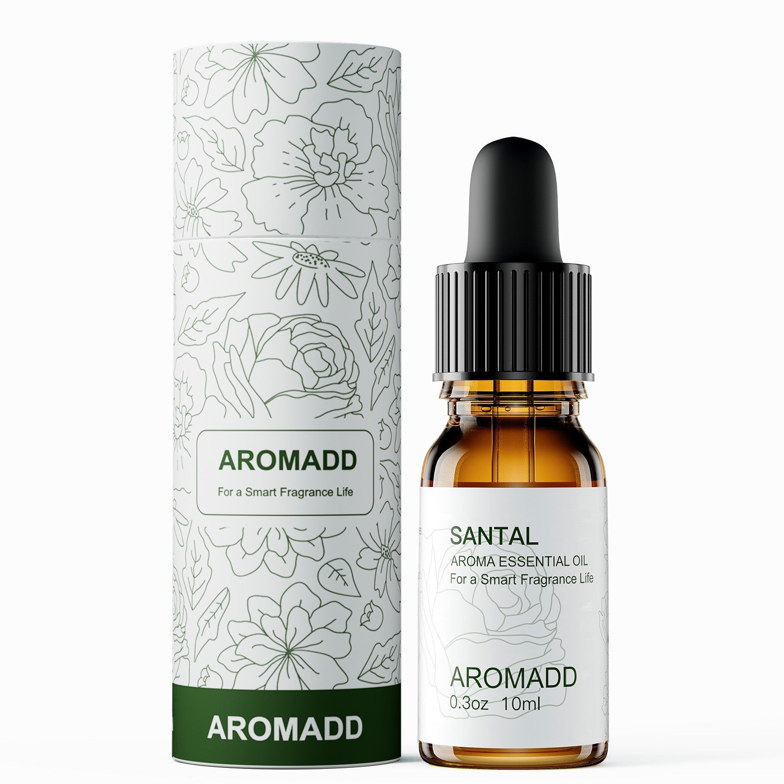 100% Pure Santal Essential Oil - 0.3 fl oz (10 mL) Glass Bottle - AromaddHome & Garden > Decor > Home Fragrances > Fragrance Oil