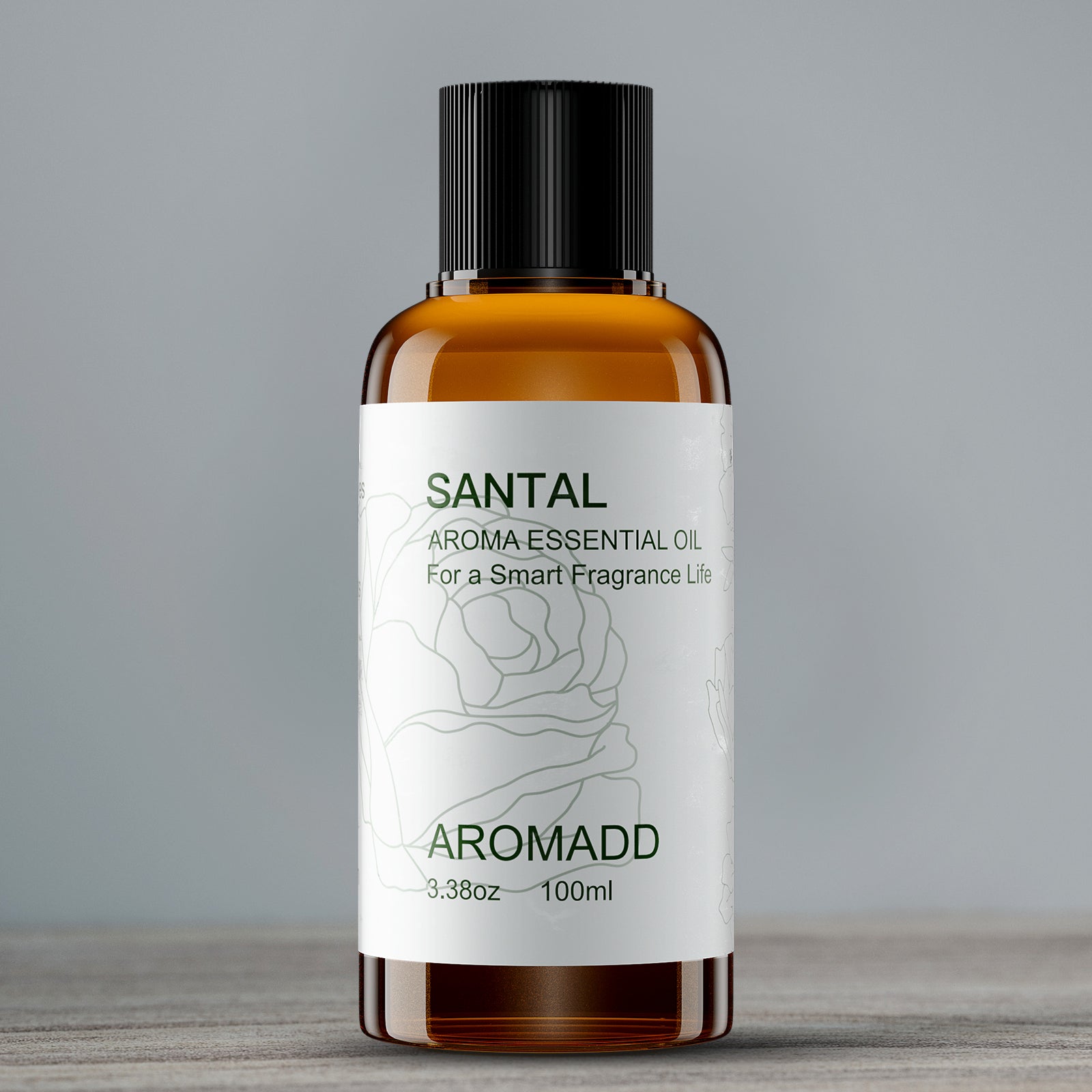100% Pure Santal Essential Oil - 3.4 fl oz (100 mL) Plastic Bottle - AromaddEssential oil