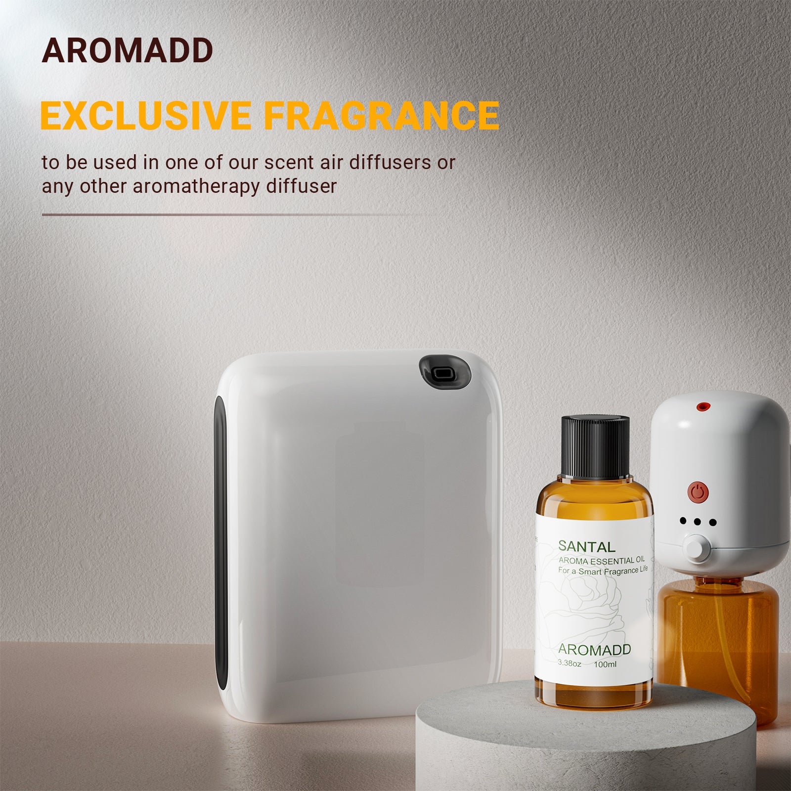 100% Pure Santal Essential Oil - 3.4 fl oz (100 mL) Plastic Bottle - AromaddEssential oil