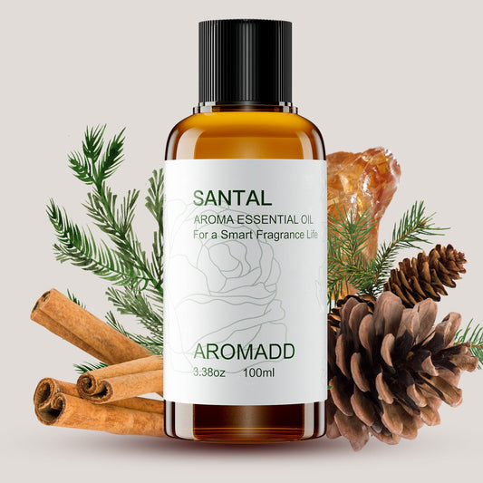 100% Pure Santal Essential Oil - 3.4 fl oz (100 mL) Plastic Bottle - AromaddEssential oil