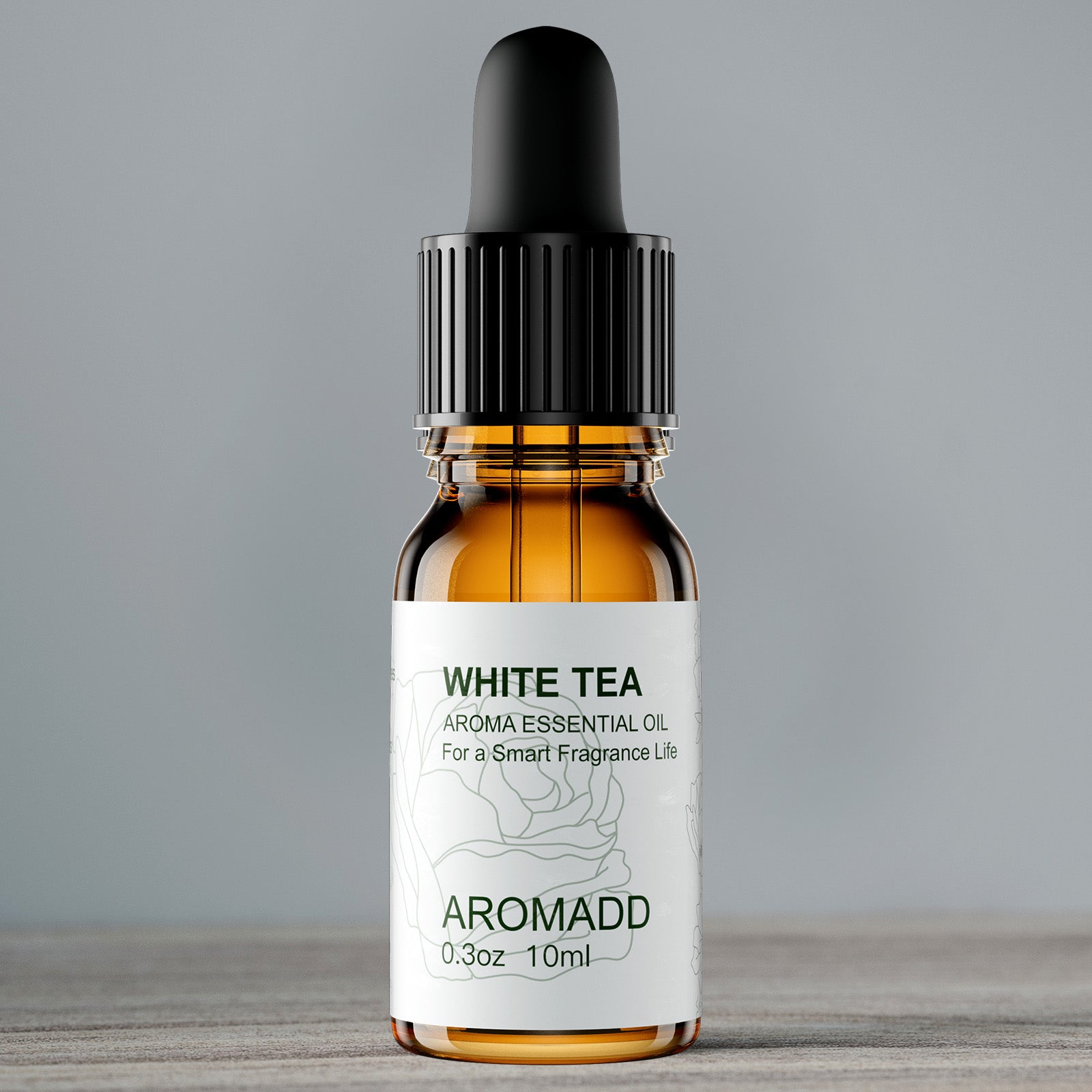 100% Pure White Tea Essential Oil - 0.3 fl oz (10 mL) Glass Bottle - AromaddEssential oil