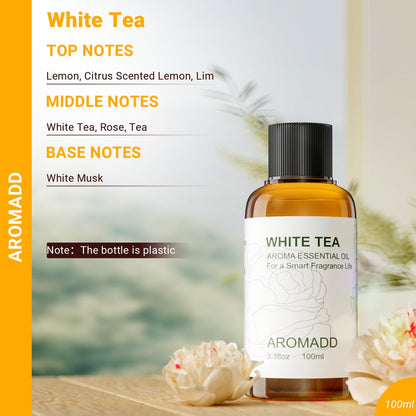 100% Pure White Tea Essential Oil - 3.4 fl oz (100 mL) Plastic Bottle - AromaddEssential oil