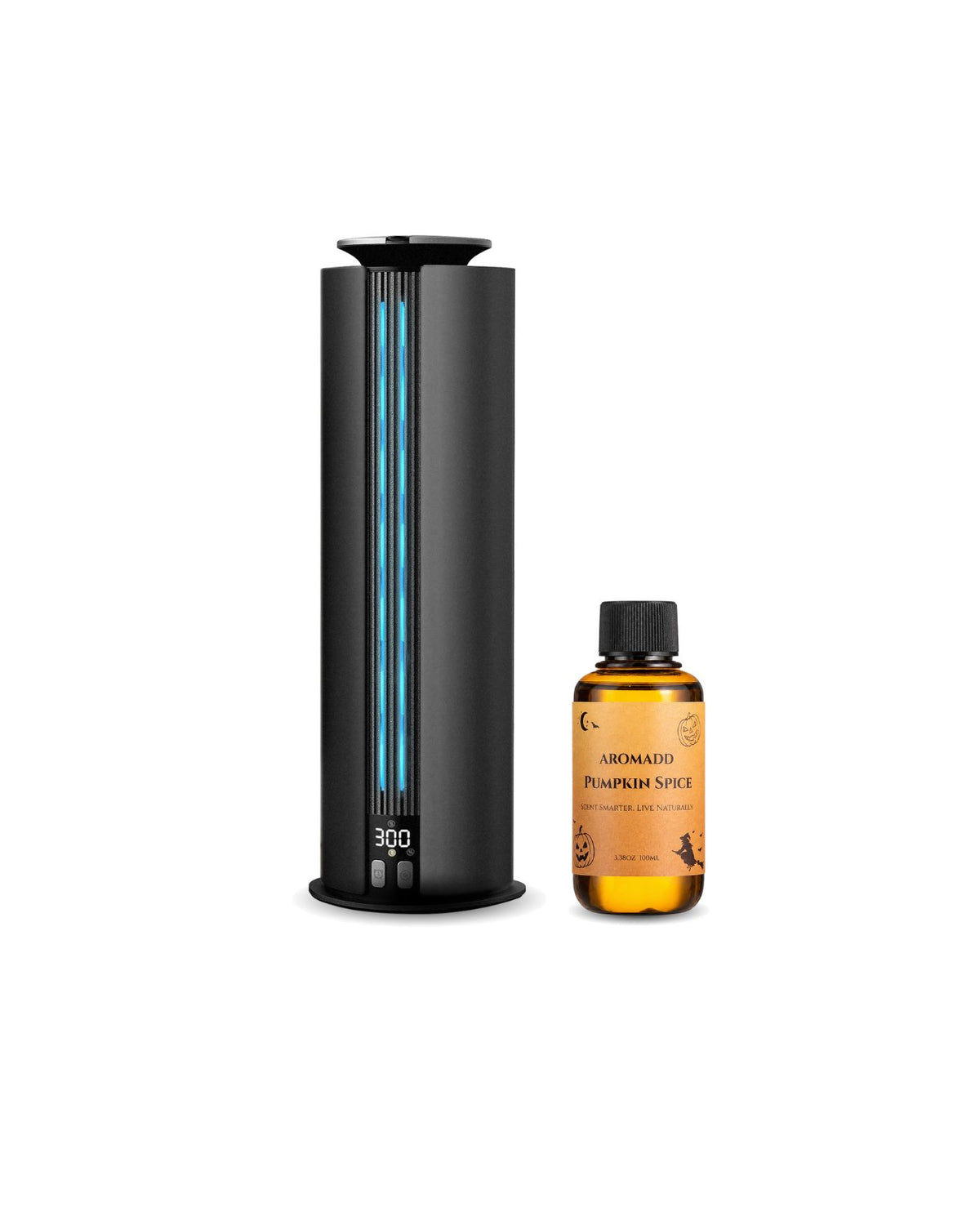 B-Air Smart Tower Diffuser - Bundle with Bergamot Coastal or Pumpkin Spice Oil