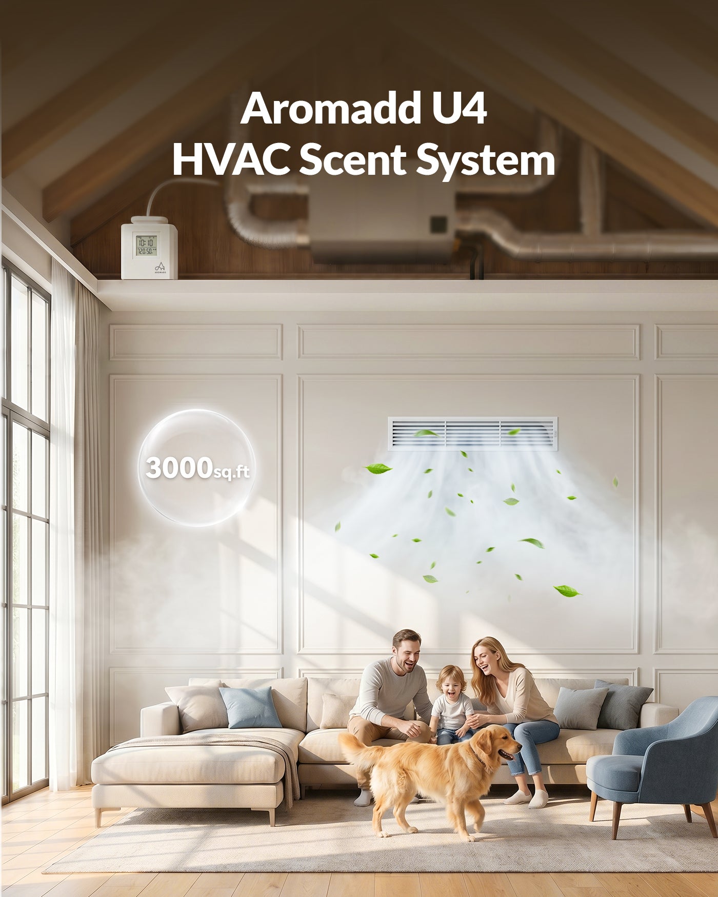 U4 Waterless Whole-House HVAC Scent Diffuser