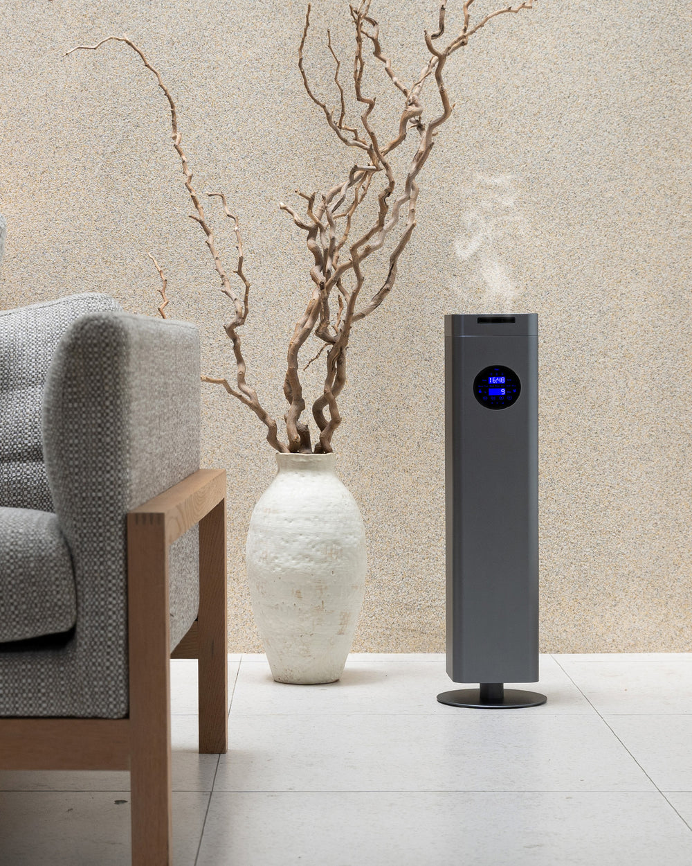 Aromadd diffuser in a calm living room