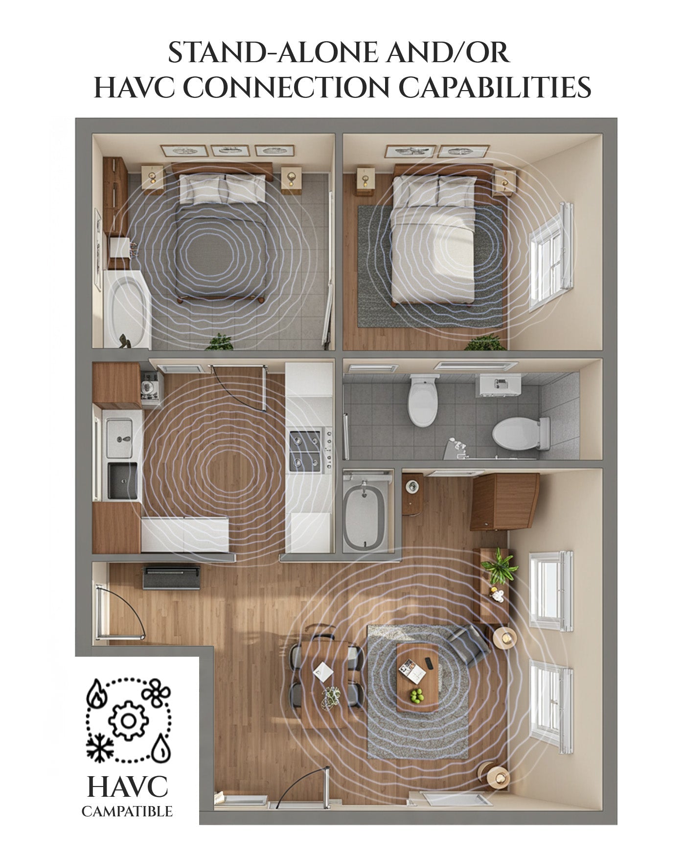 U5 Smart HVAC Essential Oil Diffuser - Aromaddnebulizing essential oil diffuser